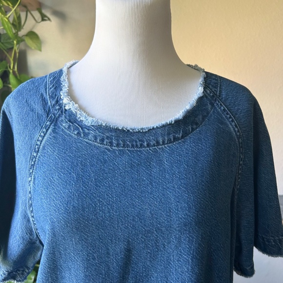 Rag & Bone Blue Denim Cotton Short Sleeve Dress size SP - Picture 9 of 13